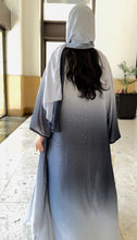 Load image into Gallery viewer, Shimmery Chiffon Abaya in Galaxy Blue