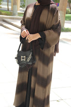 Load image into Gallery viewer, Galaxy Chiffon Abaya - Brown