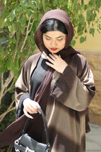 Load image into Gallery viewer, Galaxy Chiffon Abaya - Brown