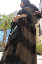 Load image into Gallery viewer, Galaxy Chiffon Abaya - Brown