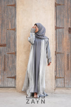 Load image into Gallery viewer, Luxe Organza Abaya - Grey