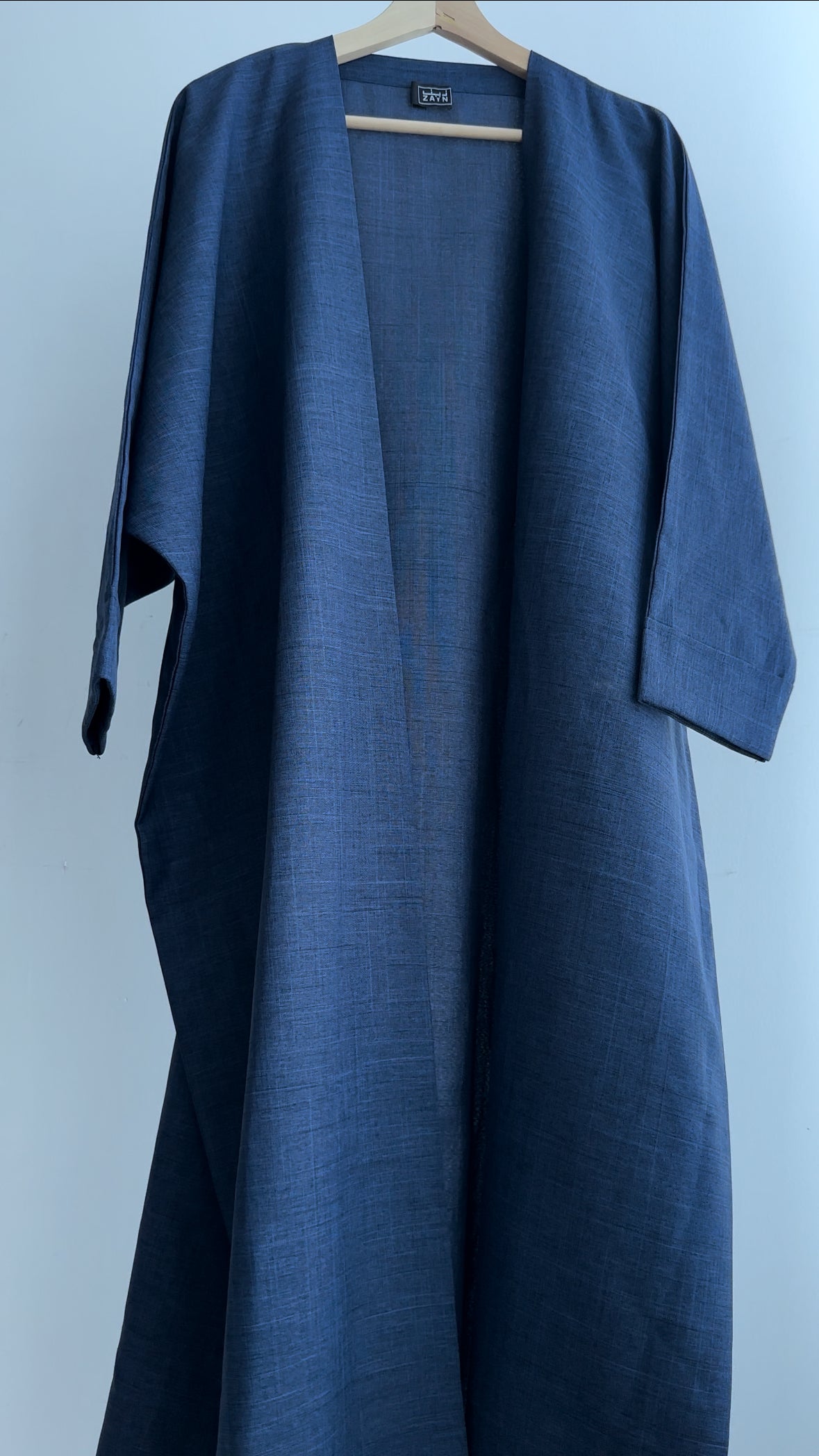 Linen Abaya in color Blue