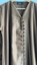 Load image into Gallery viewer, NUR's Chic Satin Abaya in Cinnamon Brown
