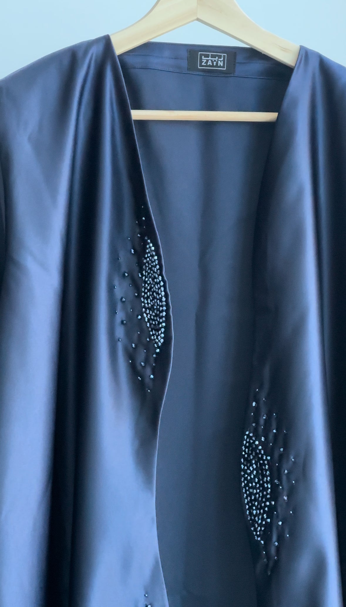 NUR'S Royal Blue Abaya with handwork