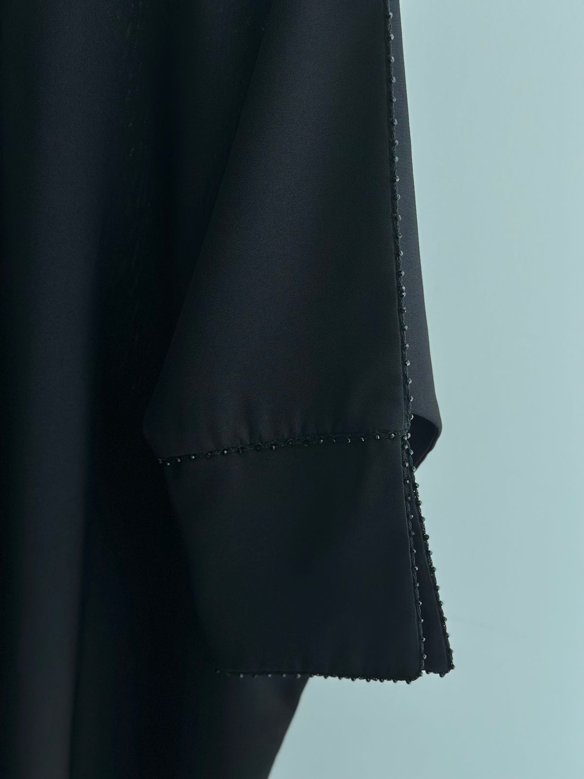 Bisht style Abaya in Black