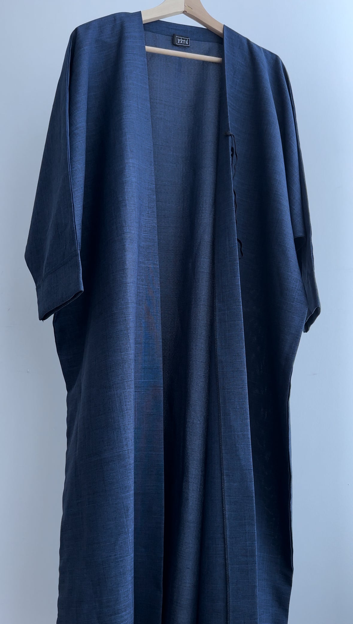 Linen Abaya in color Blue