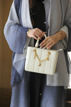 Load image into Gallery viewer, Shimmery Chiffon Abaya in Galaxy Blue
