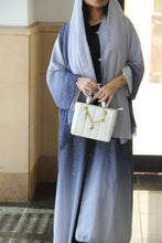 Load image into Gallery viewer, Shimmery Chiffon Abaya in Galaxy Blue
