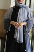 Load image into Gallery viewer, Shimmery Chiffon Abaya in Galaxy Blue
