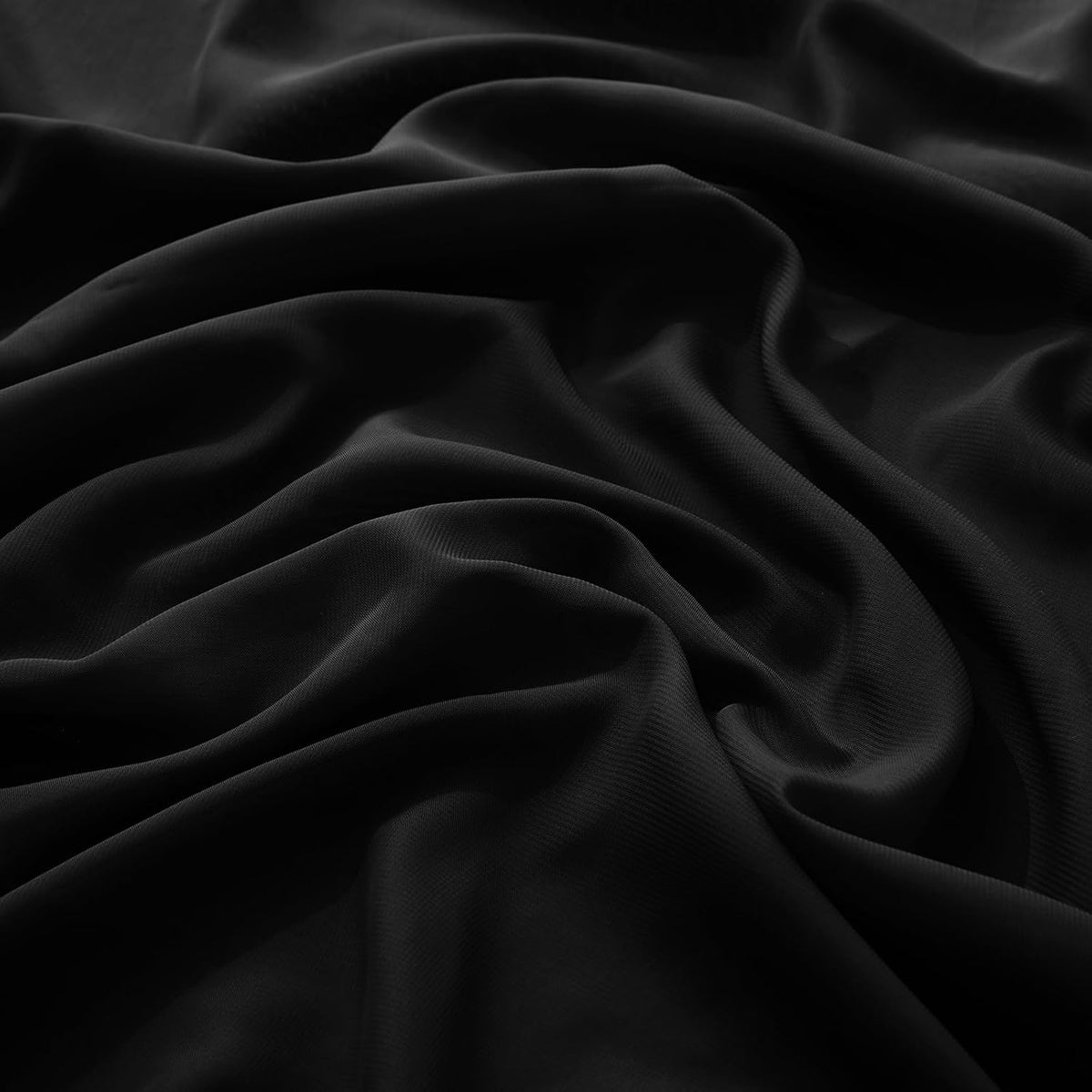 Soft Chiffon Hijab - Black