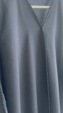 Load and play video in Gallery viewer, Bisht style Abaya in Black
