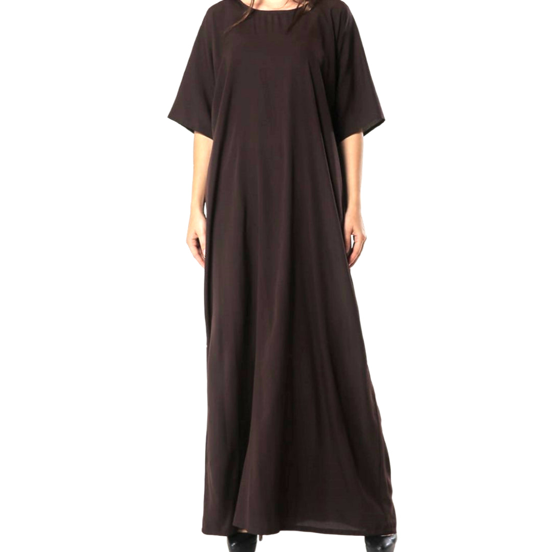 Abaya Black Inner slip dress for modest style